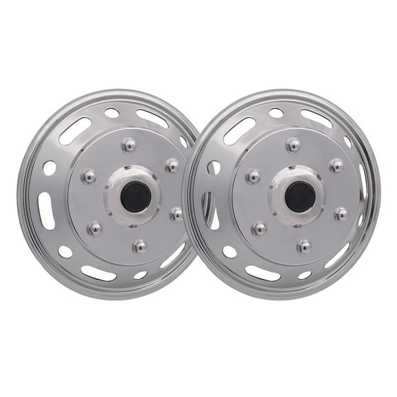 OMAC 16" Dual Wheel Simulator Hubcaps for RAM ProMaster 2014-2024 Steel Front 2Pcs