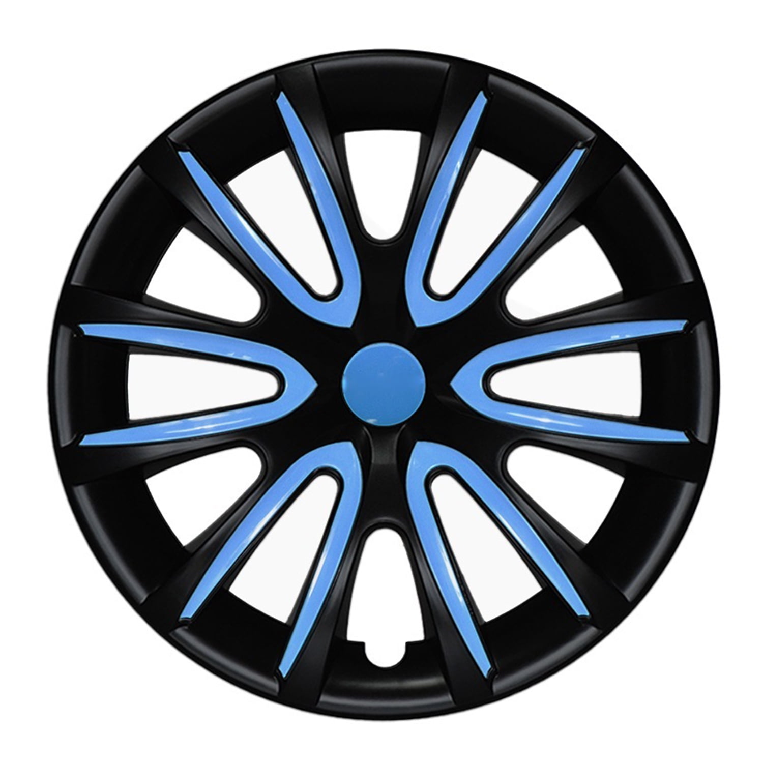 OMAC 16" Wheel Covers Hubcaps for Toyota Corolla Black Matt Blue Matte