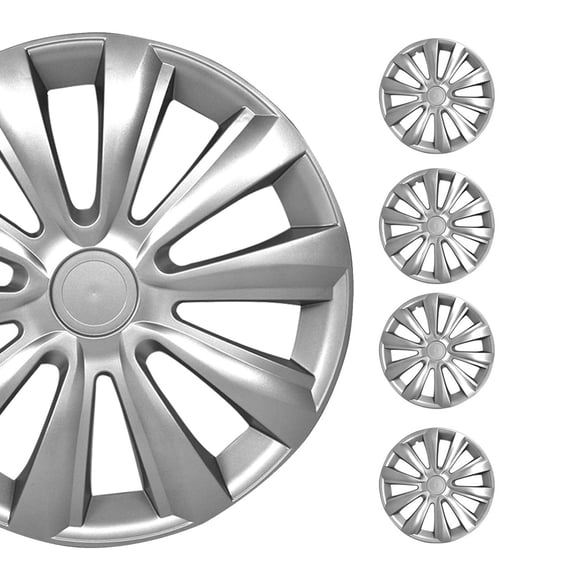 OMAC 16 Inch Wheel Covers Hubcaps for Nissan Altima Silver Gray