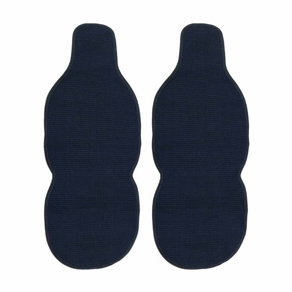 OMAC 2 Pcs Set Black with Blue Stitches Antiperspirant Odorless Car Seat Cover Pads