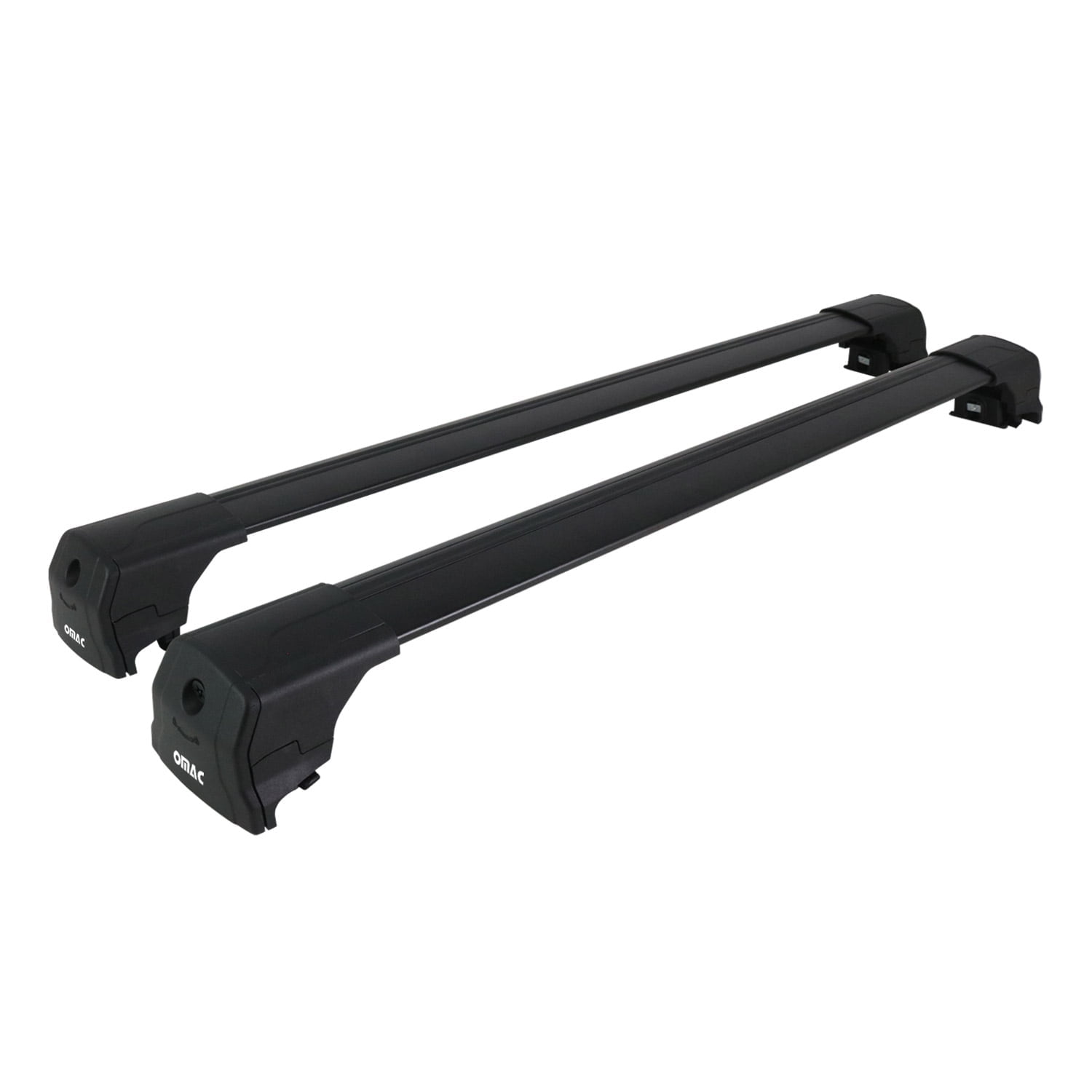 Lockable Roof Rack Cross Bars For Volvo XC90 2003-2014 - Gray Aluminum OMAC 2Pc