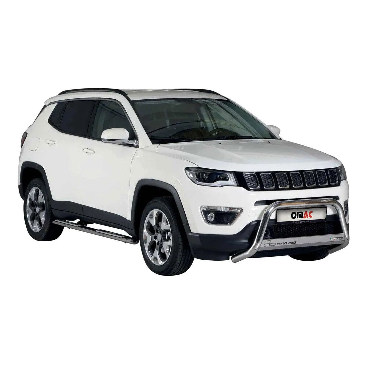 Bull Bar Push Front Bumper Grille for Jeep Compass 2017-2025 Silver 1 ...