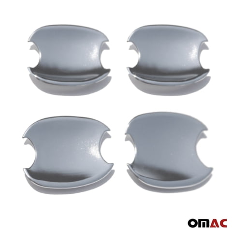 OMAC Car Door Handle Bowl Cover Protector for Honda CR-V 2012-2016 Silver Chrome 4Pcs