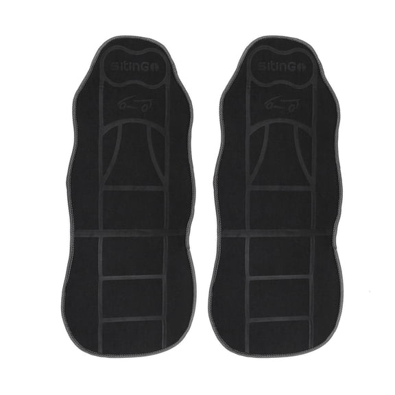 Car Seat Covers Fits Smart Front Seats 1+1 Cushion Protector Breathable Black