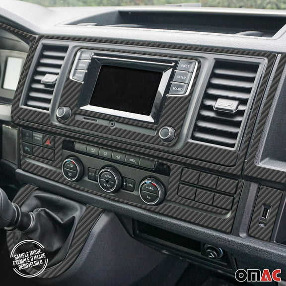 OMAC Carbon Look Dashboard Console Trim Kit for BMW X3 F25 2011-2017 Polyurethane 12x