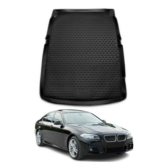 OMAC Cargo Mats Liner for BMW 5 Series F10 Sedan 2011-2016 Rubber TPE Black