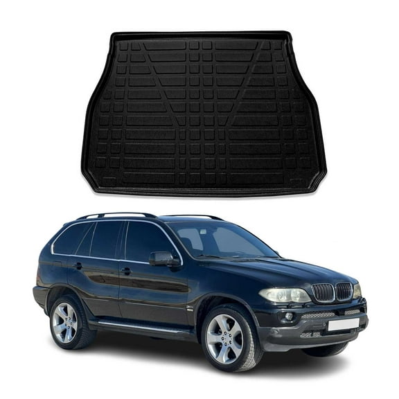 OMAC Cargo Mats Liner for BMW X5 E53 2000-2006 Black All-Weather TPE