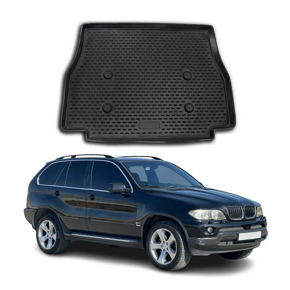 OMAC Cargo Mats Liner for BMW X5 E53 2000-2006 Rubber TPE Black 1Pc