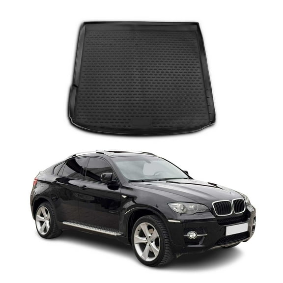 OMAC Cargo Mats Liner for BMW X6 E71 E72 2008-2014 Rubber TPE Black 1Pc