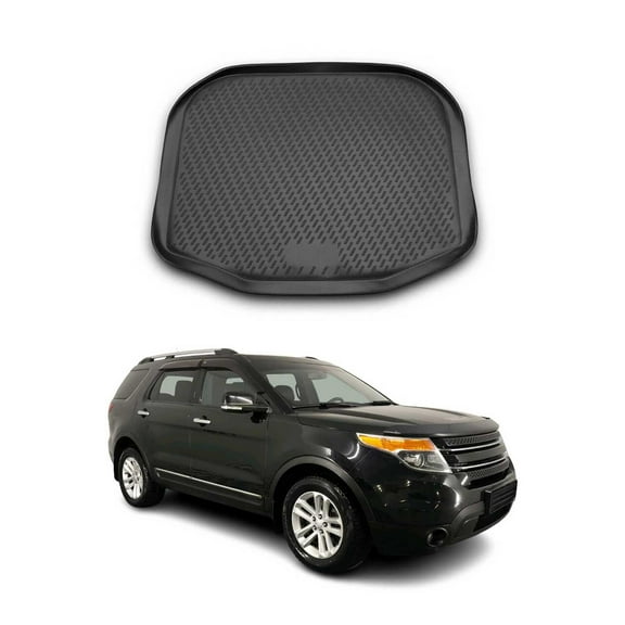OMAC Cargo Mats Liner for Ford Explorer 2011-2019 Waterproof TPE Black