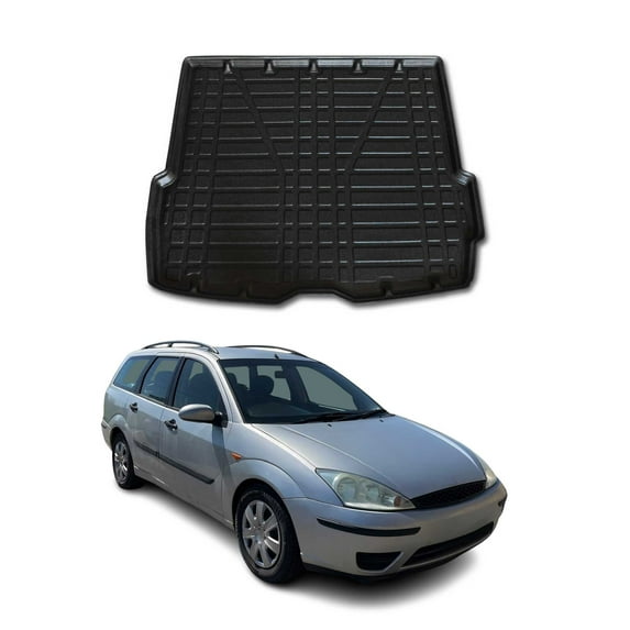 OMAC Cargo Mats Liner for Ford Focus 1998-2004 Wagon Black All-Weather TPE
