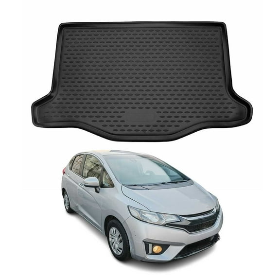 OMAC Cargo Mats Liner for Honda Fit 2015-2020 Rear Trunk Waterproof TPE Black