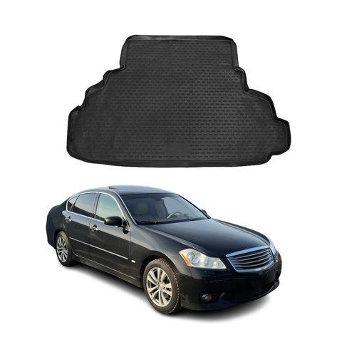OMAC Cargo Mats Liner for Infiniti M35X 2006-2010 Waterproof TPE Black
