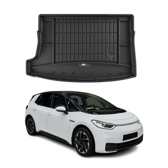 OMAC Cargo Mats Liner for VW ID.3 2020-2024 Rear Trunk Waterproof TPE Black