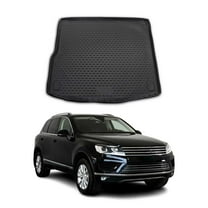 OMAC Cargo Mats Liner for VW Touareg 2011-2018 Rear Trunk Waterproof TPE Black