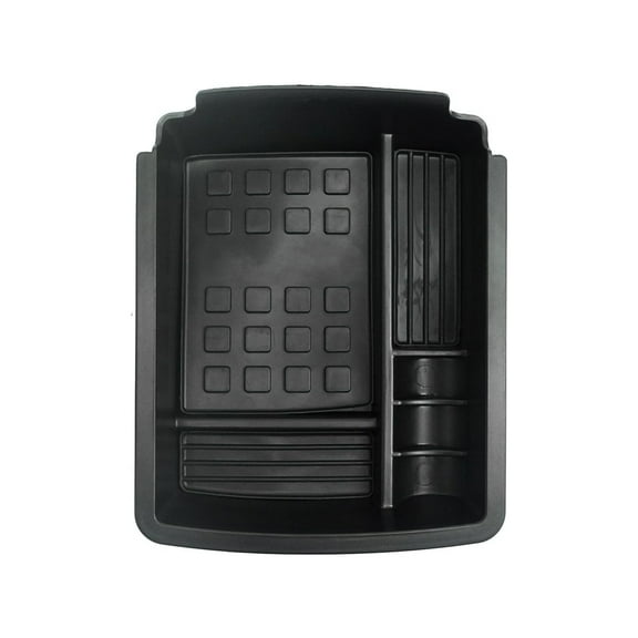 OMAC Center Console Armrest Storage Tray for VW Golf Mk7 2015-2019 Black 1 Pc