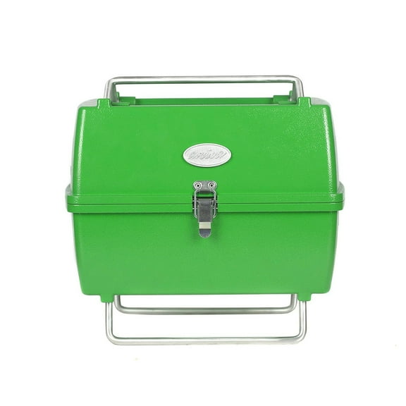 OMAC | Charcoal Grill Portable Grill Garden Outdoor Green Picnic Grill 13 Pcs BBQ