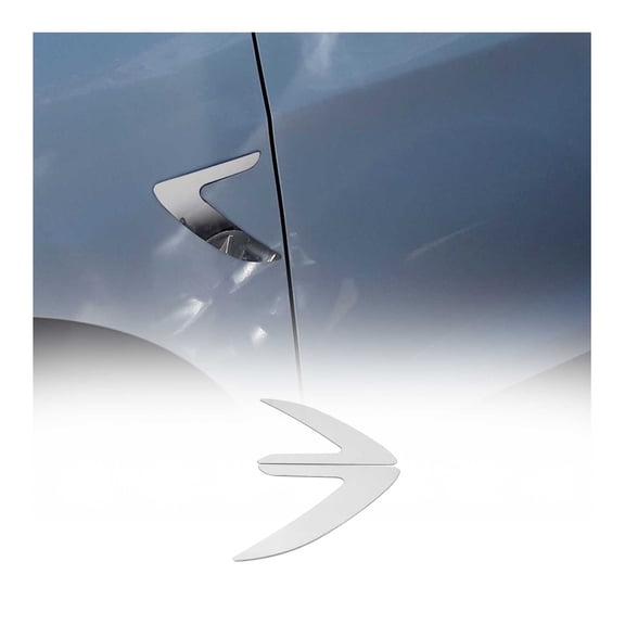 Chrome Side Marker Fender Vent Trim Cover for Sedan SUV Hatchback Coupe Trucks