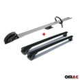 thumbnail image 1 of OMAC Cross Bar Pro Bike Carrier Set Roof Mount Rack Aluminum 50" Black, 1 of 14