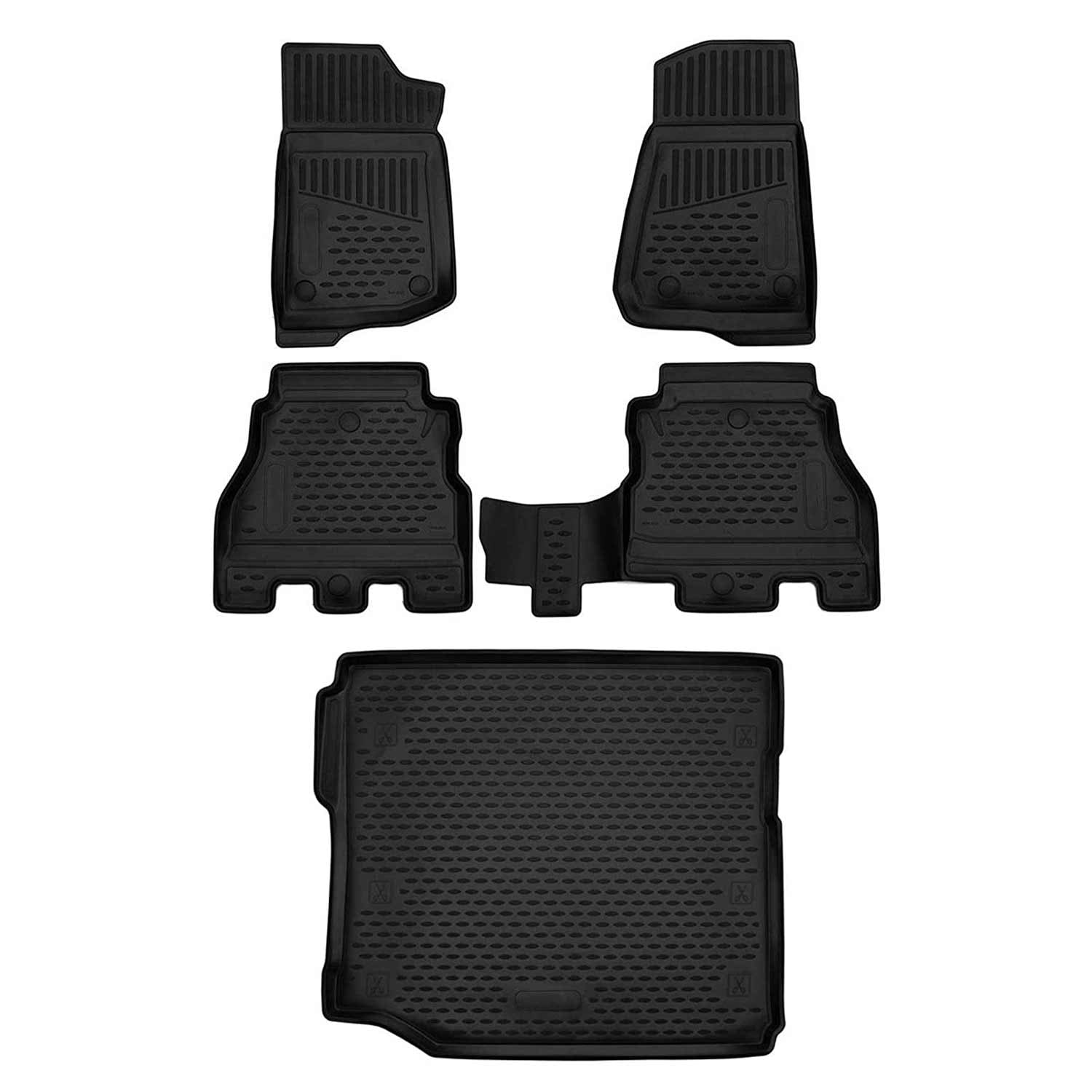 OMAC Custom Floor Mats & Cargo Liners for Jeep Wrangler 2018-2025 4 ...