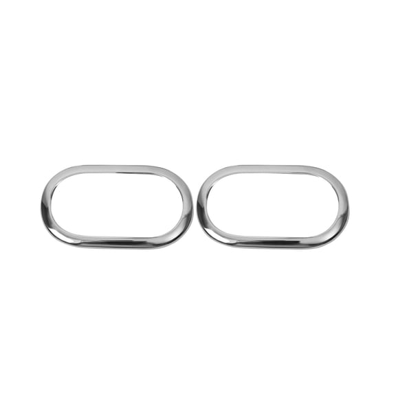 OMAC Door Handle Cover Protector for Smart ForTwo 2016-2017 Stainless Steel Chrome 2x