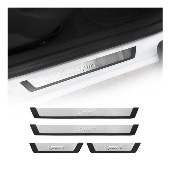 Door Sill Scuff Plate Flexill for Mercedes GLA GLS Class Stainless Steel 4x