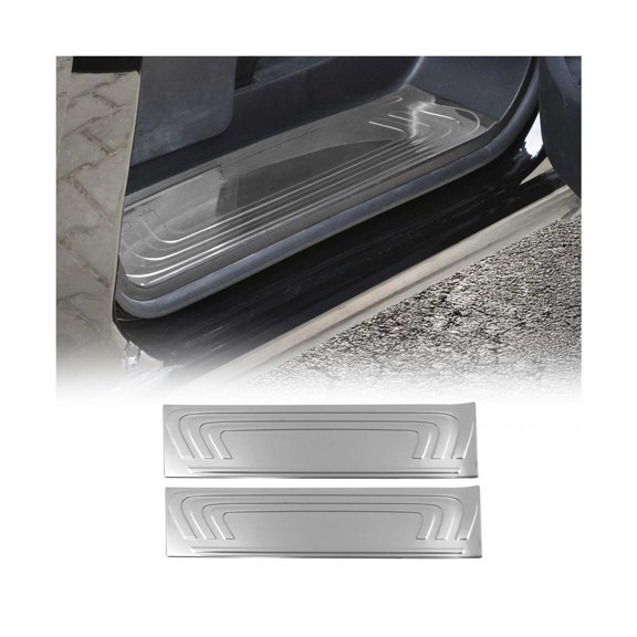 OMAC Door Sill Scuff Plate Protector for Mercedes Metris 2016-2024 Stainless Steel 2x