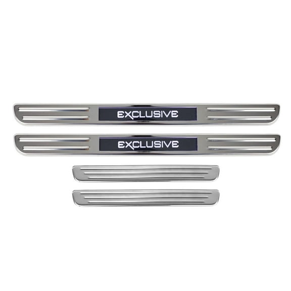 OMAC Door Sill Scuff Plate Protector for VW Tiguan 2018-24 Exclusive Stainless Steel