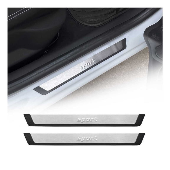 Door Sill Scuff Plate Protector for Nissan Armada Sport Stainless Steel 2x