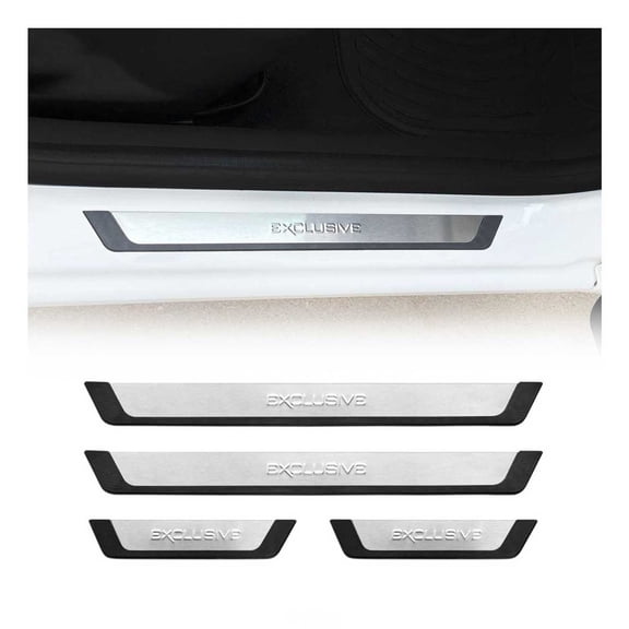 Door Sill Scuff Plate Protector for Toyota Sienna Exclusive Stainless Steel 4x