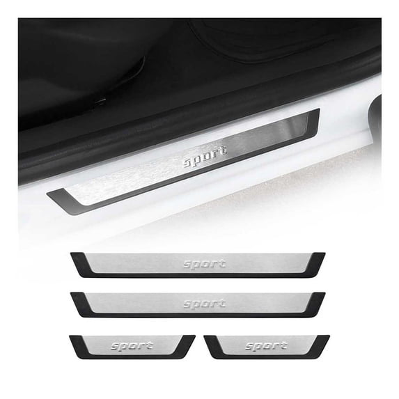 Door Sill Scuff Plate Protector for VW Tiguan Touareg Sport Stainless Steel 4x
