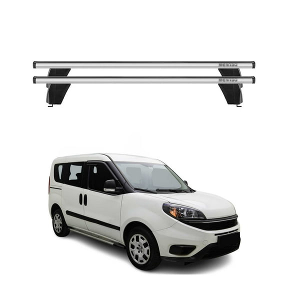 Fix Point Roof Racks Cross Bars for RAM ProMaster City 2015-2022 Gray 2Pcs