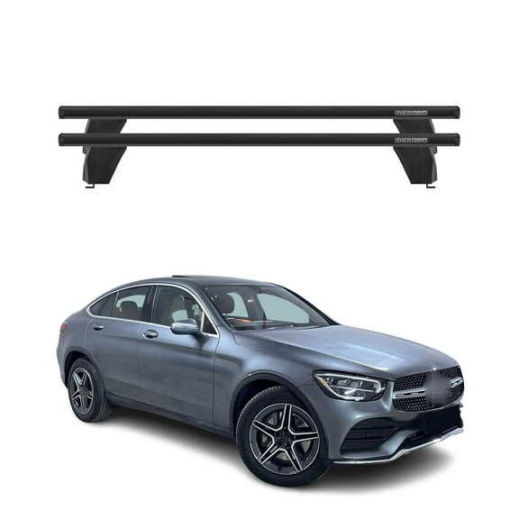 OMAC Fix Point Roof Racks for Mercedes GLC Class Coupe C253 2020-2022 Alu Black