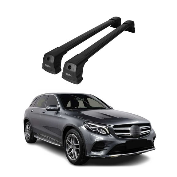 For 2016-2019 Mercedes GLC Class Coupe C253 Fix Points Roof Racks Alu Black