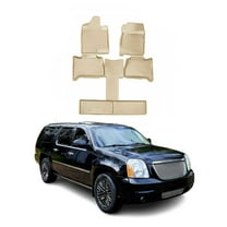 OMAC Floor Mats Liner for GMC Yukon 2007-2014 Beige TPE All-Weather 6 Pcs