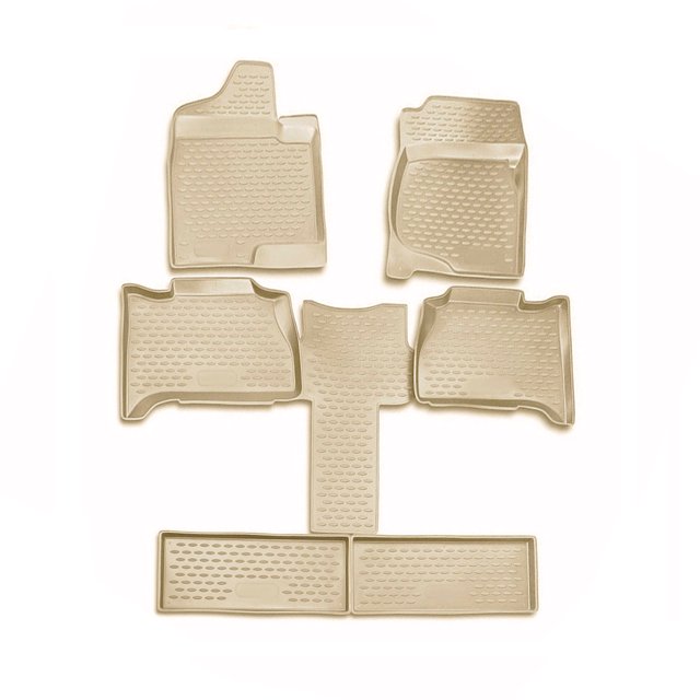 OMAC Floor Mats Liner for Chevrolet Tahoe 20112014 Beige TPE All