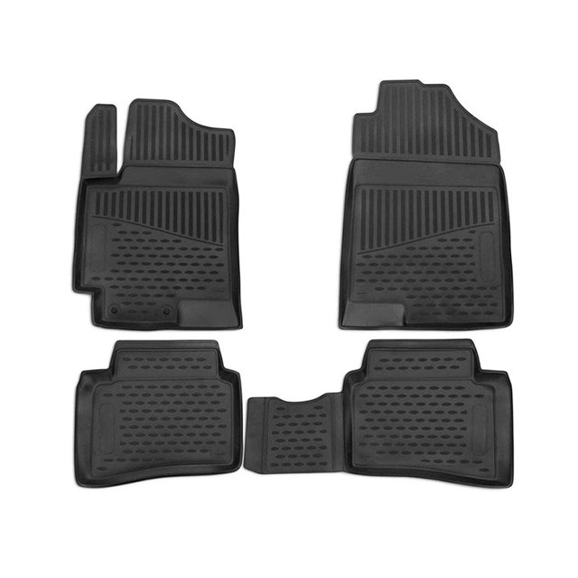 OMAC Floor Mats Fits Hyundai Accent 2018 to 2021, Front and Second Row