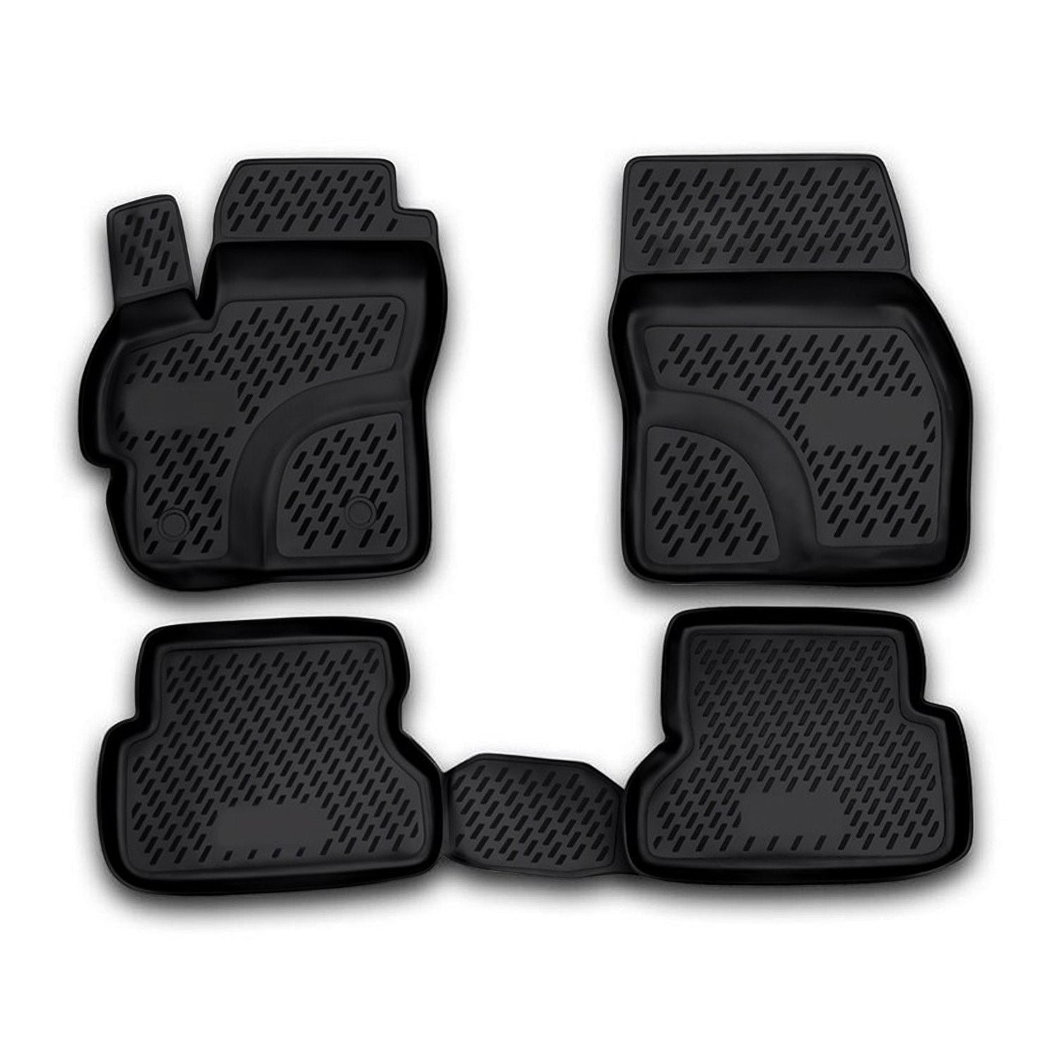 OMAC Floor Mats Fits Mazda 3 20042009, Front & 2nd Row Seat 3D Liner
