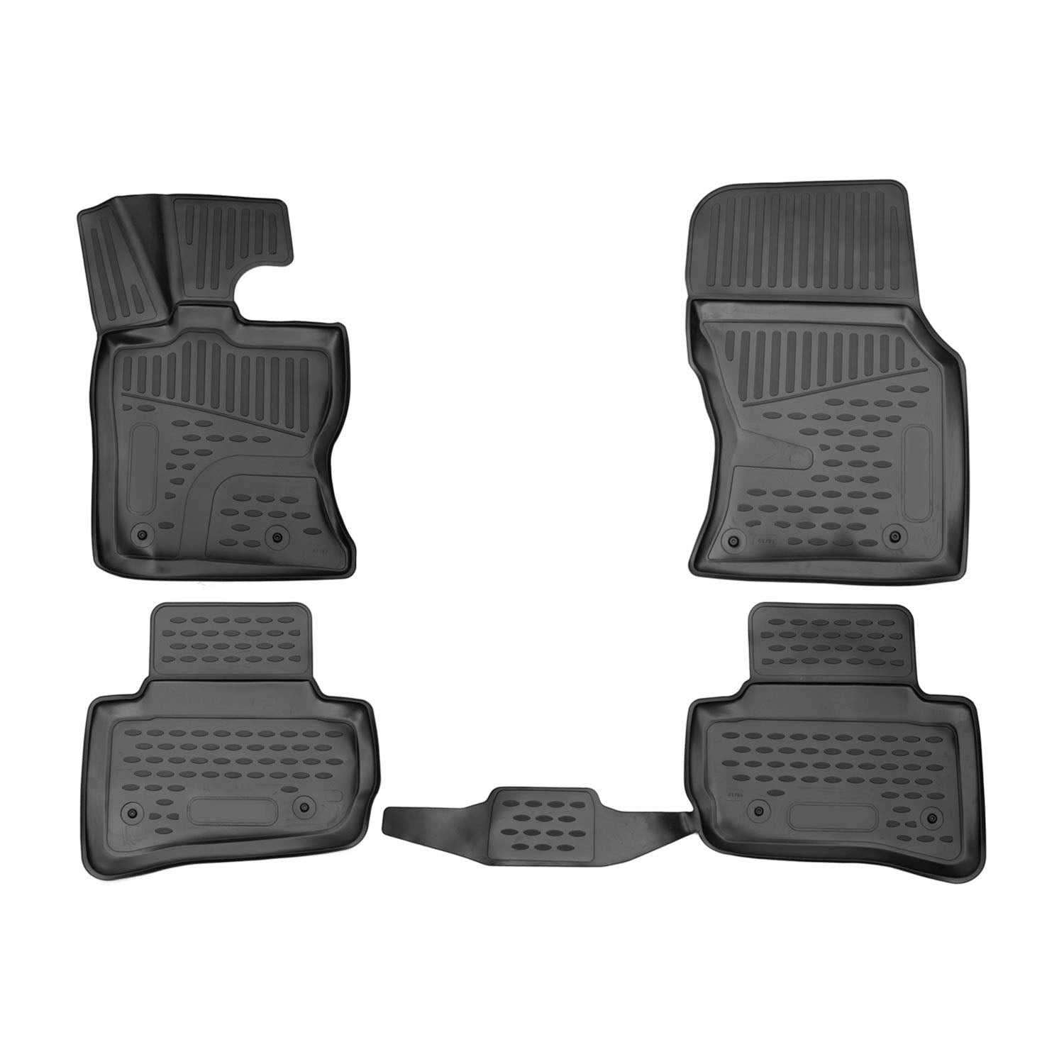 Tappetini Gomma Evoque 2011-2018: Kit All-Weather OMAC con Baule