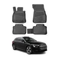 thumbnail image 1 of 2019-2026 Audi Q8 e-tron Floor Mats Liners Full Set All Weather Black, 1 of 13