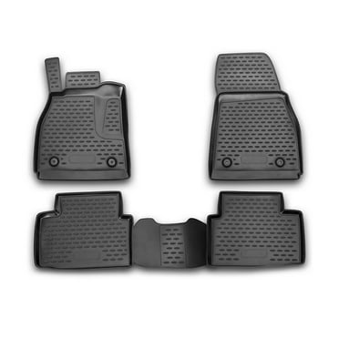 OMAC Floor Mats Liner for Chevrolet Malibu 2013-2015 Black TPE All-Weather 4 Pcs