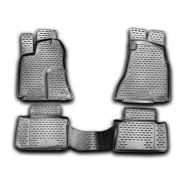 OMAC Floor Mats Liner for Chrysler 300 / 300C 2005-2010(Fits only RWD Models) Black TPE All-Weather 4x
