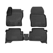 OMAC Floor Mats Liner for Ford Escape 2013 2014 2015 2016 2017 2018 2019, All Weather, Durable, Black
