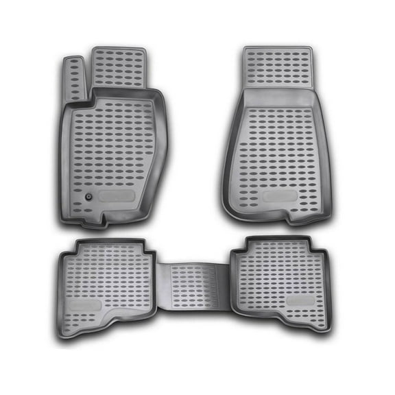 OMAC Floor Mats Liner for Jeep Grand Cherokee 2005-2010 Gray 4 Pcs