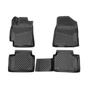 OMAC Floor Mats Liner for Kia Forte 2019 2020 2021 2022 2023 2024, All Weather, Durable, Black