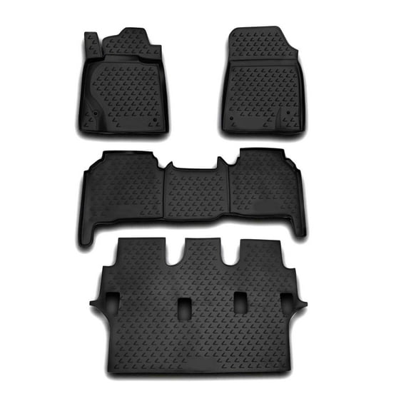 OMAC Floor Mats Liner for Lexus LX 570 2008-2011 Black TPE All-Weather 4 Pcs