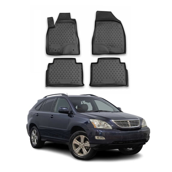 OMAC Floor Mats Liner for Lexus RX350 RX330 RX400h 2003-2009 TPE All-Weather 4x