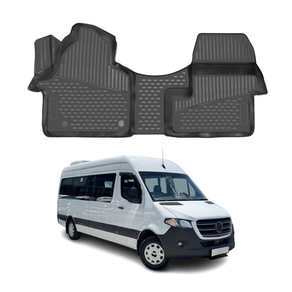 OMAC Floor Mats Liner for Mercedes Sprinter W907 910 2019-2026 TPE All-Weather