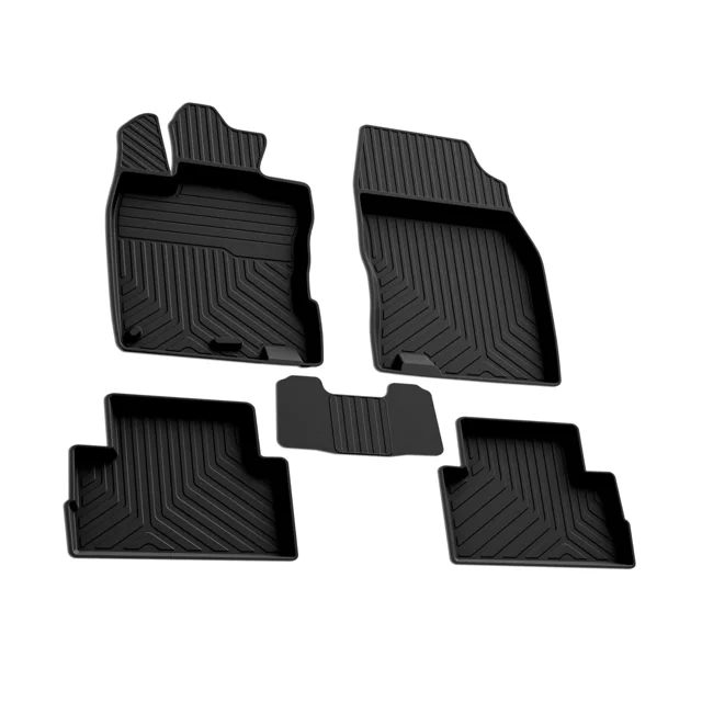 OMAC Floor Mats Liner for Nissan Rogue Sport 20172022 Black TPE All