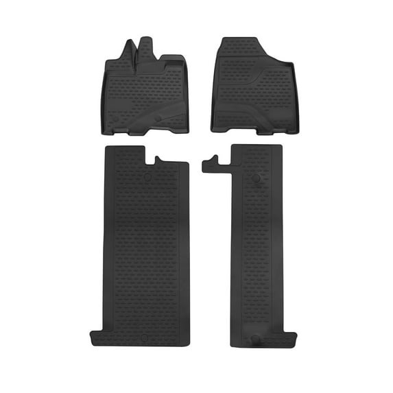 OMAC Floor Mats for Toyota Sienna 2013-2020 Black/Front & 2nd Row Seat 3D Liner Set/All Weather Custom Fit Heavy Duty/Car SUV Automotive Accessories